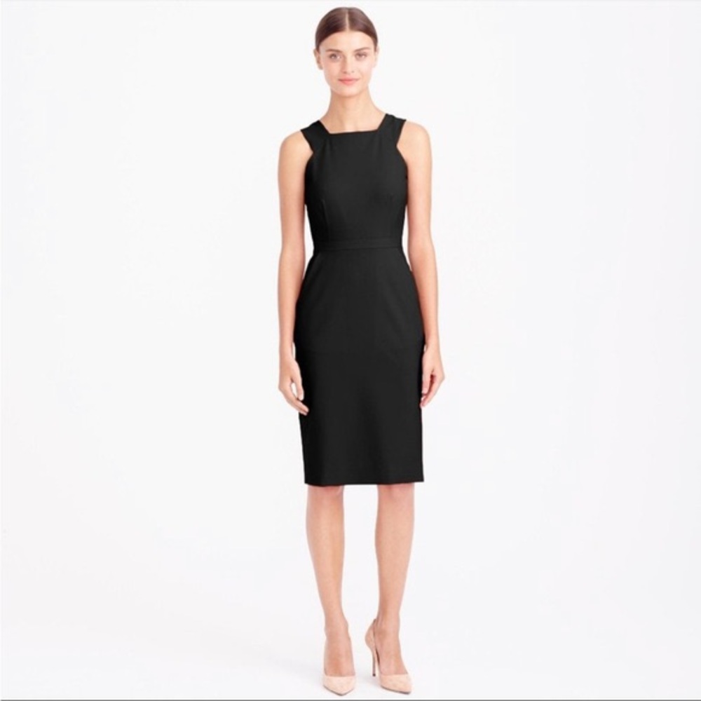 J. Crew Super 120s dress in Italian Stretch Wool